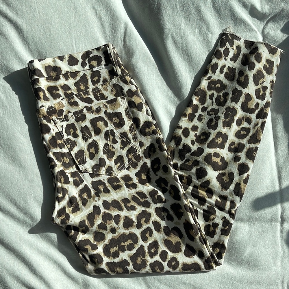 Mother High Waisted Looke Ankle Fray - Touch of the Tiger
